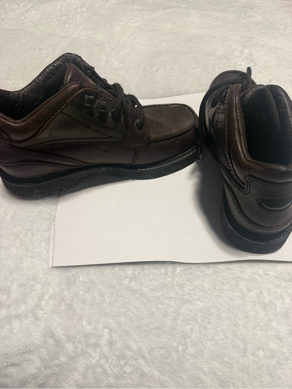 Rockport Men's Dark Brown Leather Lace-Up Oxfords Size 7